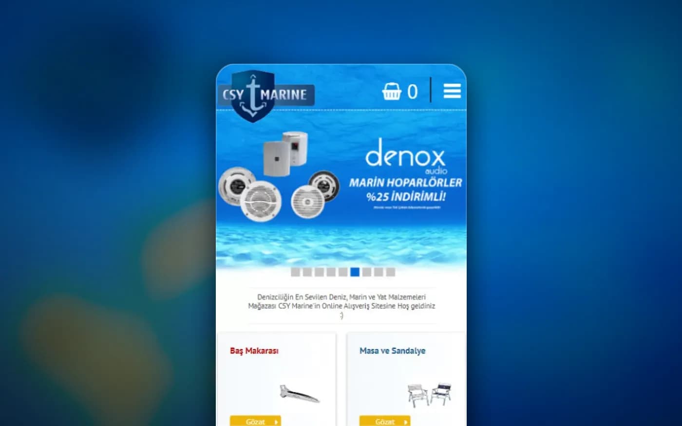 CSY Marine homepage