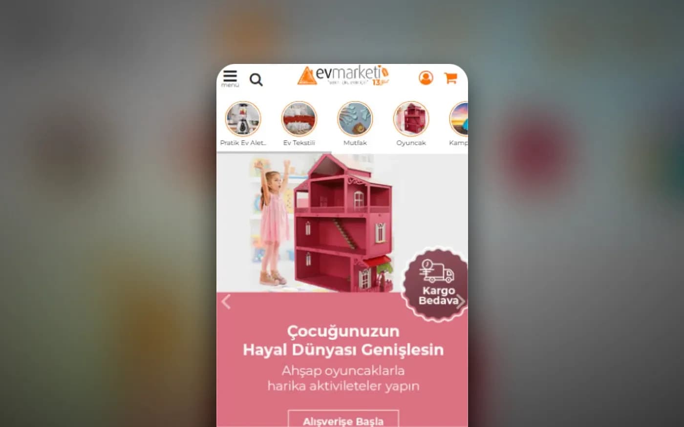 Ev Marketi homepage