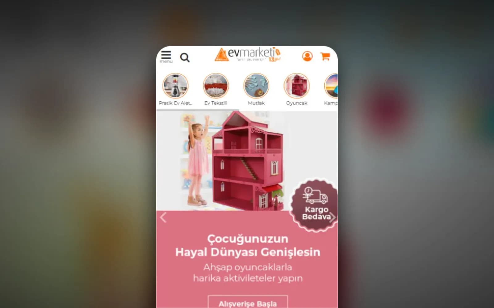 Ev Marketi — A category structure for a wide homeware catalogue