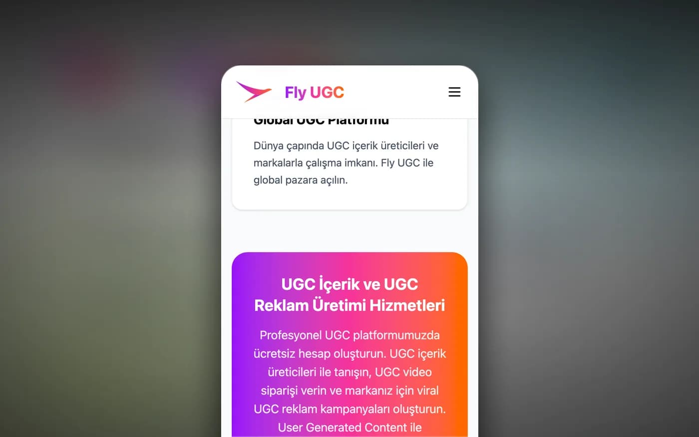 UGC hizmetleri