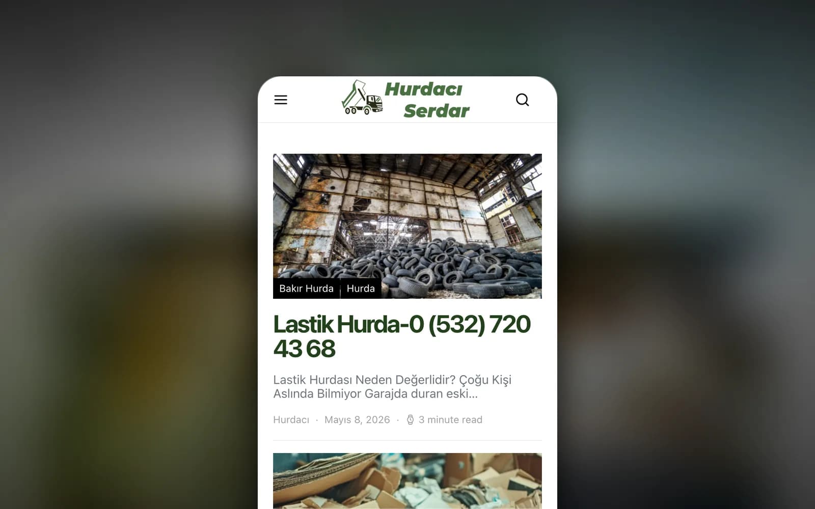 İstanbul Metal — Hurda alımında yerel aramaya kurgulanmış site