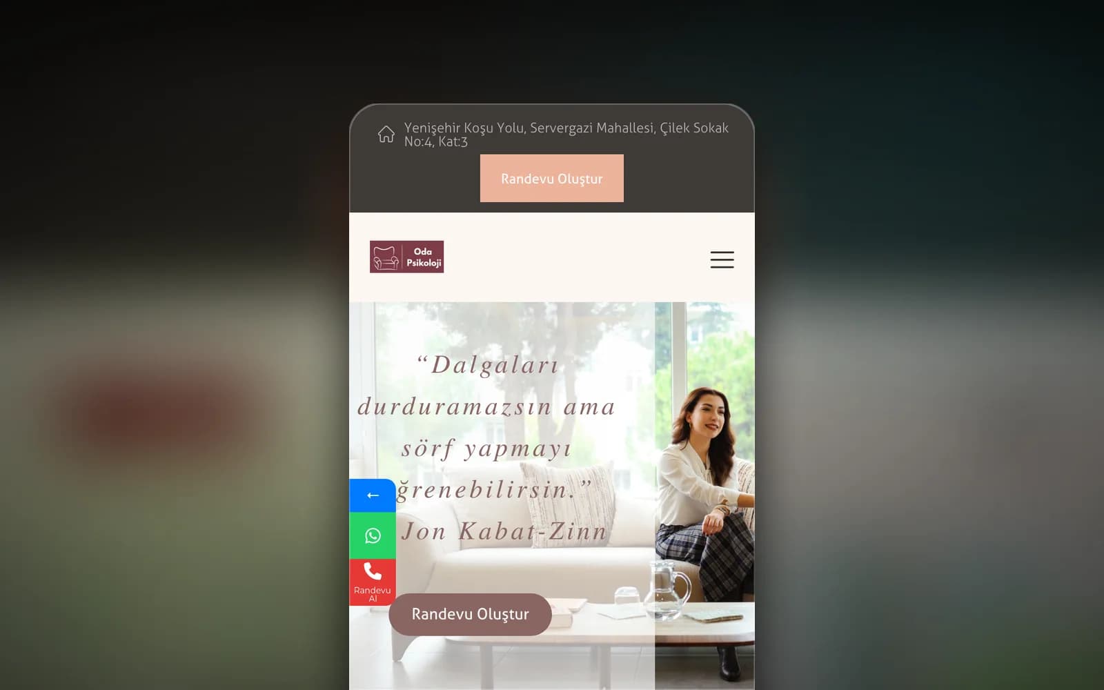 Oda Psikoloji — A clinical psychology site organised by area of practice