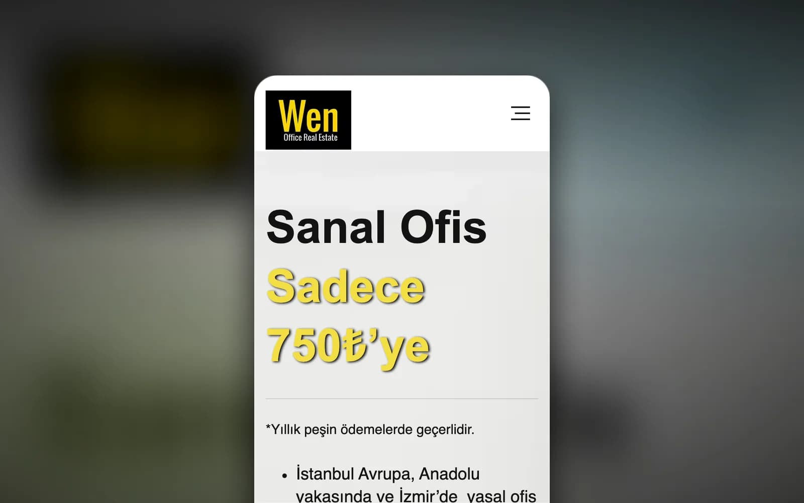 Wen Office — A price-led site for virtual offices and coworking